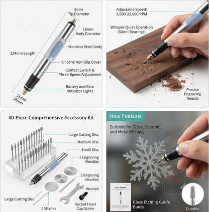 USB Rechargeable Electric Engraving Pen